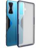 Xiaomi Poco F4 GT Hoesje Armor Back Cover Transparant Blauw