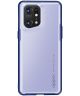 Oppo Find X5 Hoesje Armor Back Cover Transparant Blauw