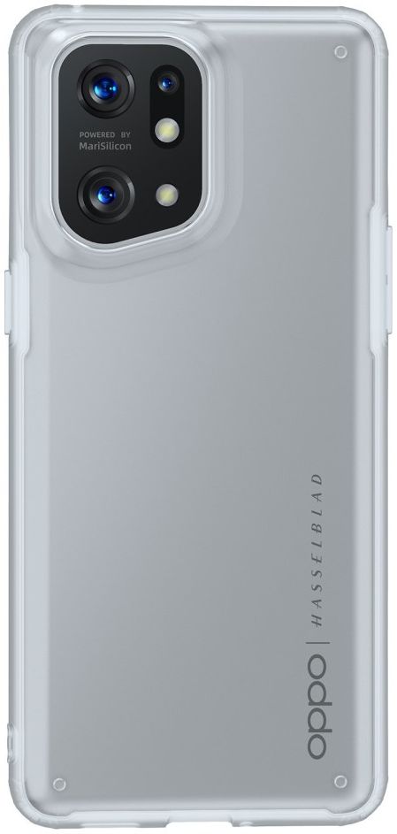 Oppo Find X5 Hoesje Armor Back Cover Transparant afbeelding 2