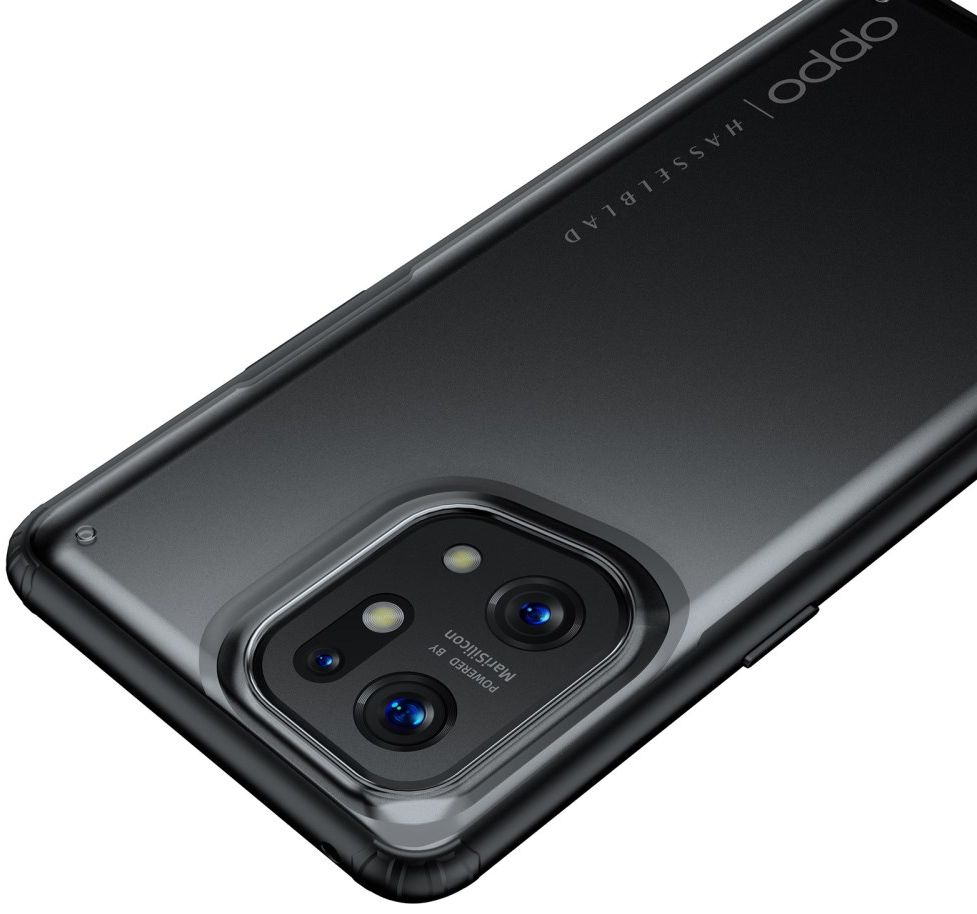 Oppo Find X5 Hoesje Armor Back Cover Transparant afbeelding 5