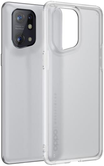 Oppo Find X5 Hoesje Armor Back Cover Transparant afbeelding 1