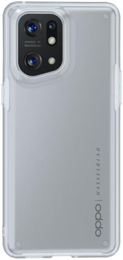 Oppo Find X5 Hoesje Armor Back Cover Transparant afbeelding 2