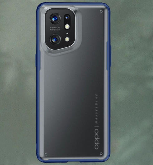 Oppo Find X5 Pro Hoesje Armor Back Cover Transparant Zwart afbeelding 7