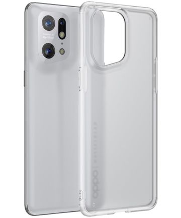 Oppo Find X5 Pro Hoesje Armor Back Cover Transparant Hoesjes