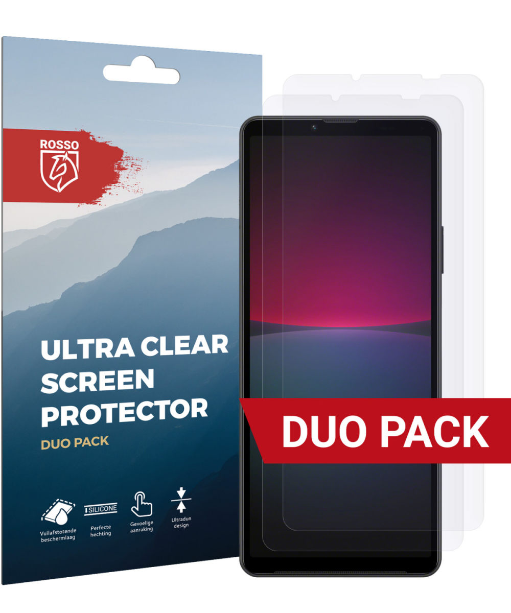 Rosso Sony Xperia 10 IV Ultra Clear Screen Protector Duo Pack afbeelding 1