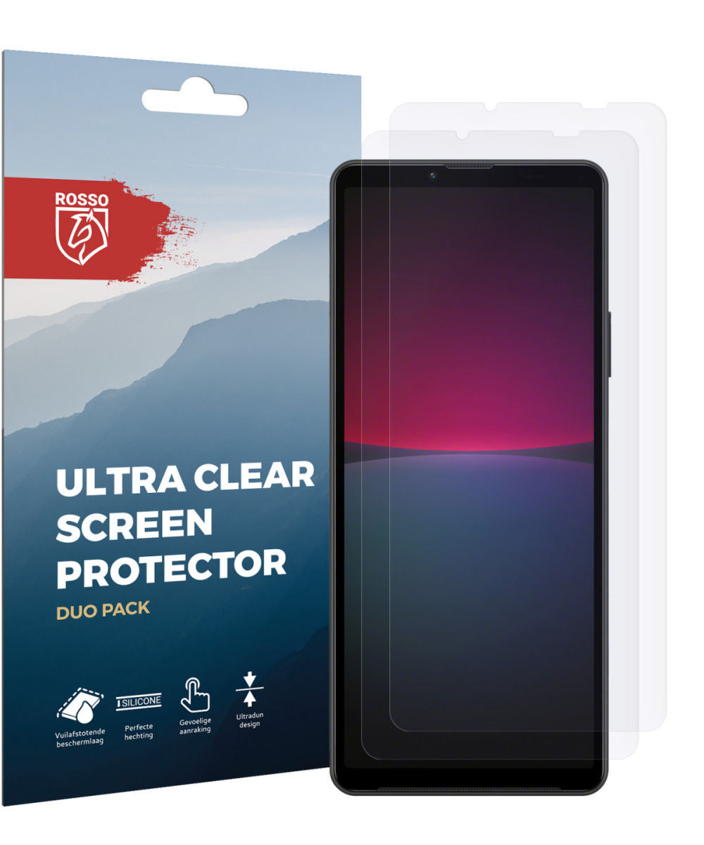 Rosso Sony Xperia 10 IV Ultra Clear Screen Protector Duo Pack afbeelding 6