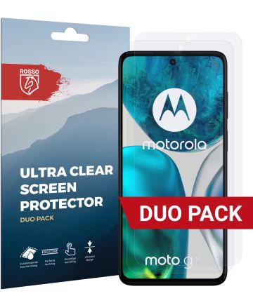 Rosso Motorola Moto G52 Ultra Clear Screen Protector Duo Pack Screen Protectors