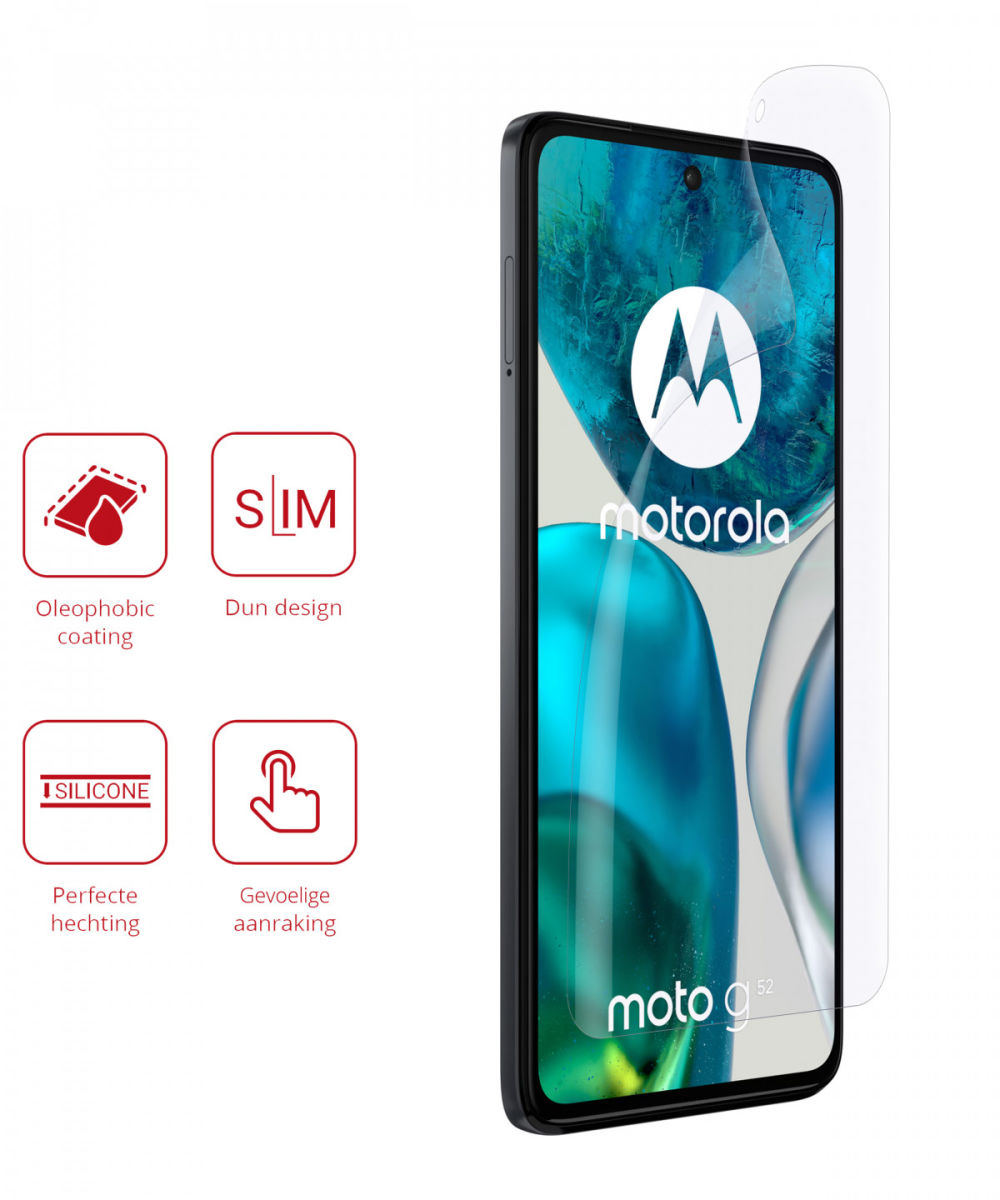 Rosso Motorola Moto G52 Ultra Clear Screen Protector Duo Pack afbeelding 2
