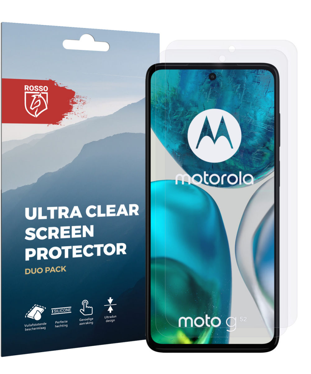 Rosso Motorola Moto G52 Ultra Clear Screen Protector Duo Pack afbeelding 6