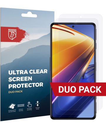 Rosso Xiaomi Poco F4 GT Ultra Clear Screen Protector Duo Pack Screen Protectors