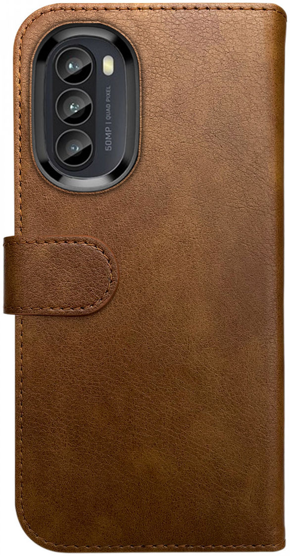 Rosso Element Motorola Moto G52 Hoesje Book Cover Wallet Bruin afbeelding 2