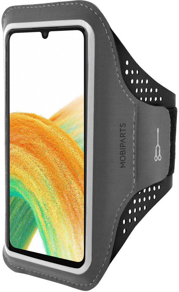 Mobiparts Comfort Fit Armband Samsung Galaxy A33 Sporthoesje Zwart afbeelding 1