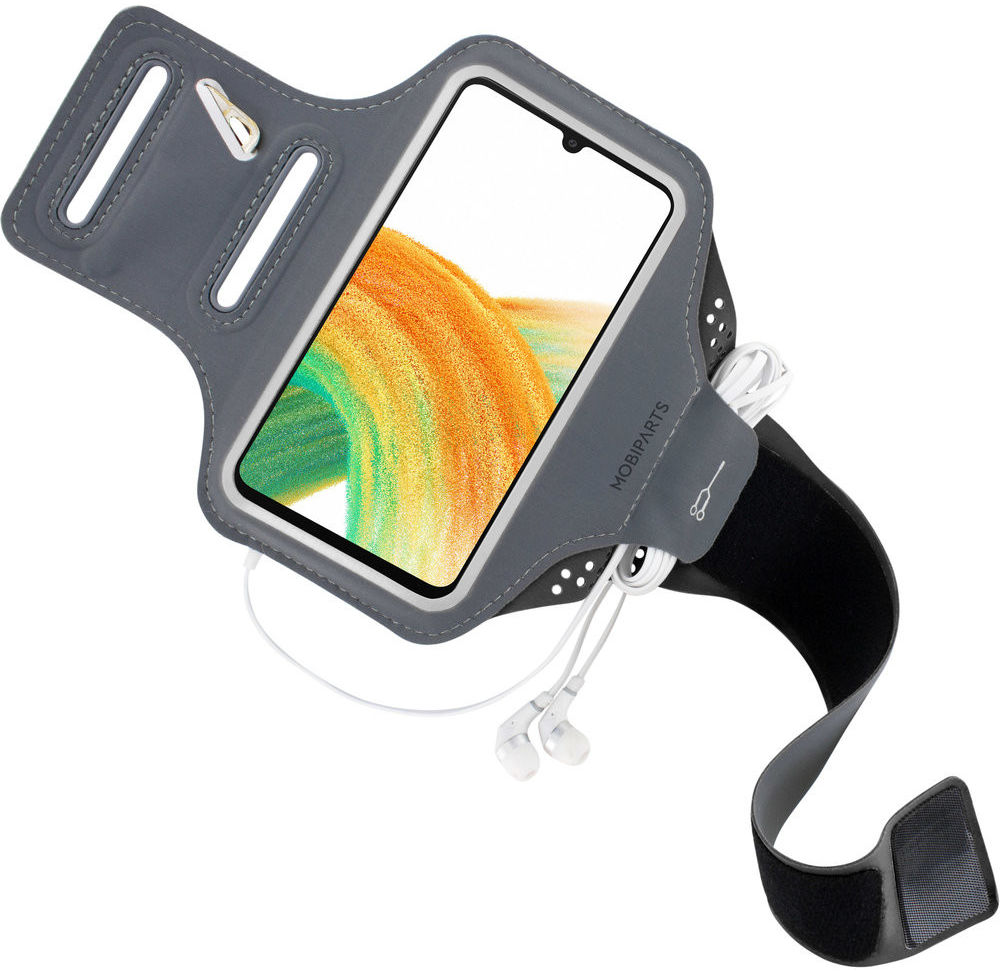 Mobiparts Comfort Fit Armband Samsung Galaxy A33 Sporthoesje Zwart afbeelding 2