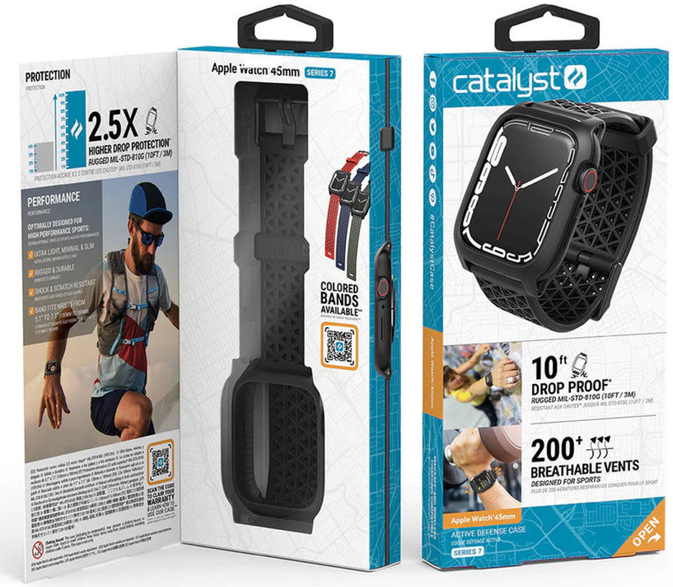 Catalyst Active Defense Full Protect Apple Watch 45MM Hoesje Zwart afbeelding 11