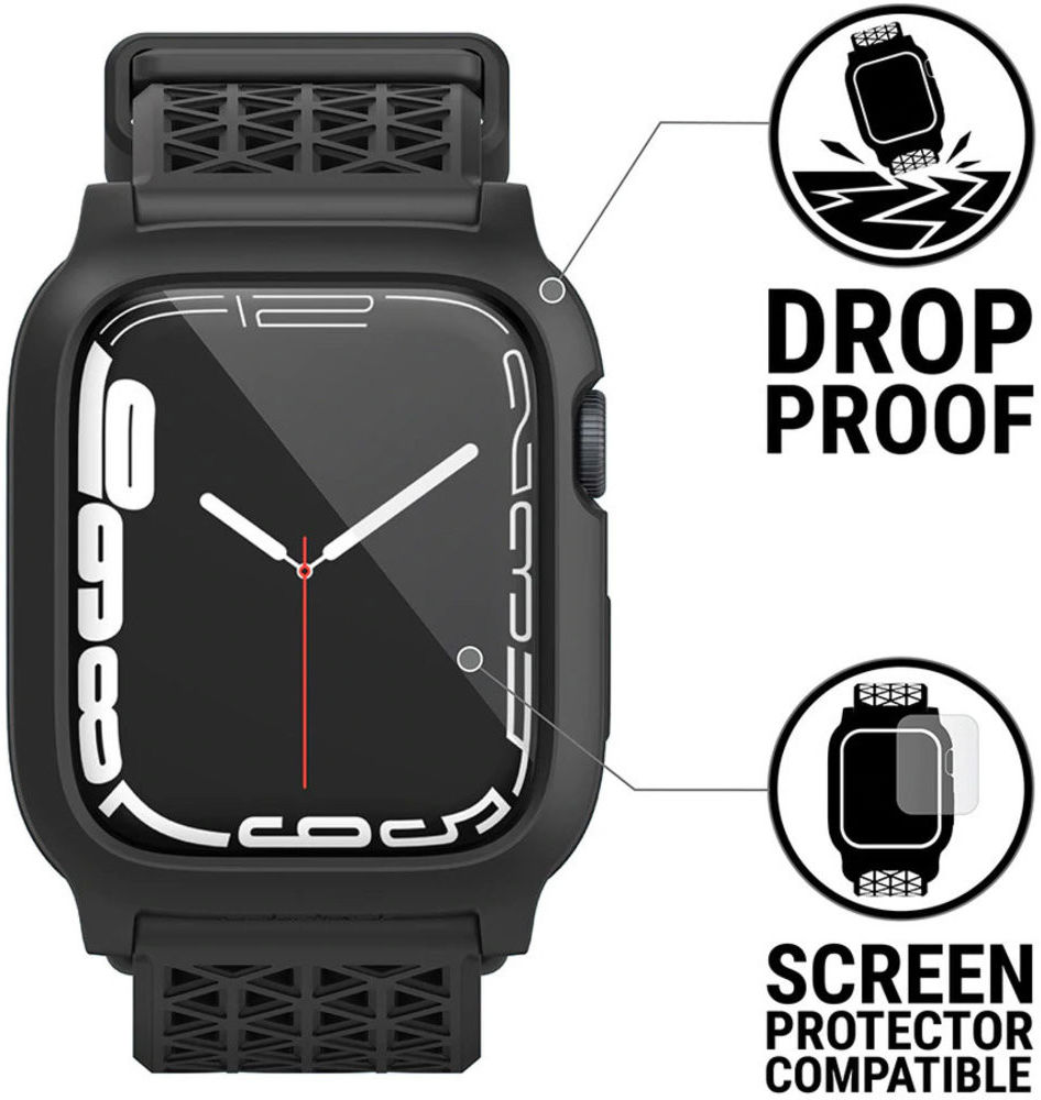 Catalyst Active Defense Full Protect Apple Watch 45MM Hoesje Zwart afbeelding 3