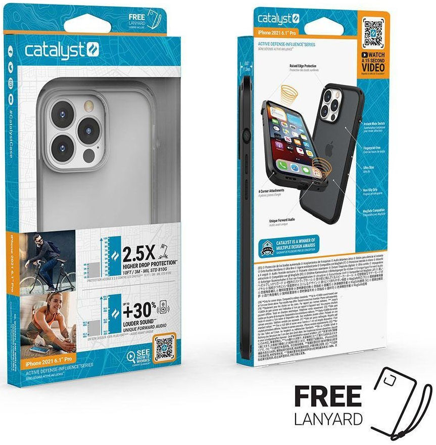 Catalyst Influence iPhone 13 Pro Hoesje 810G Militair Transparant afbeelding 8