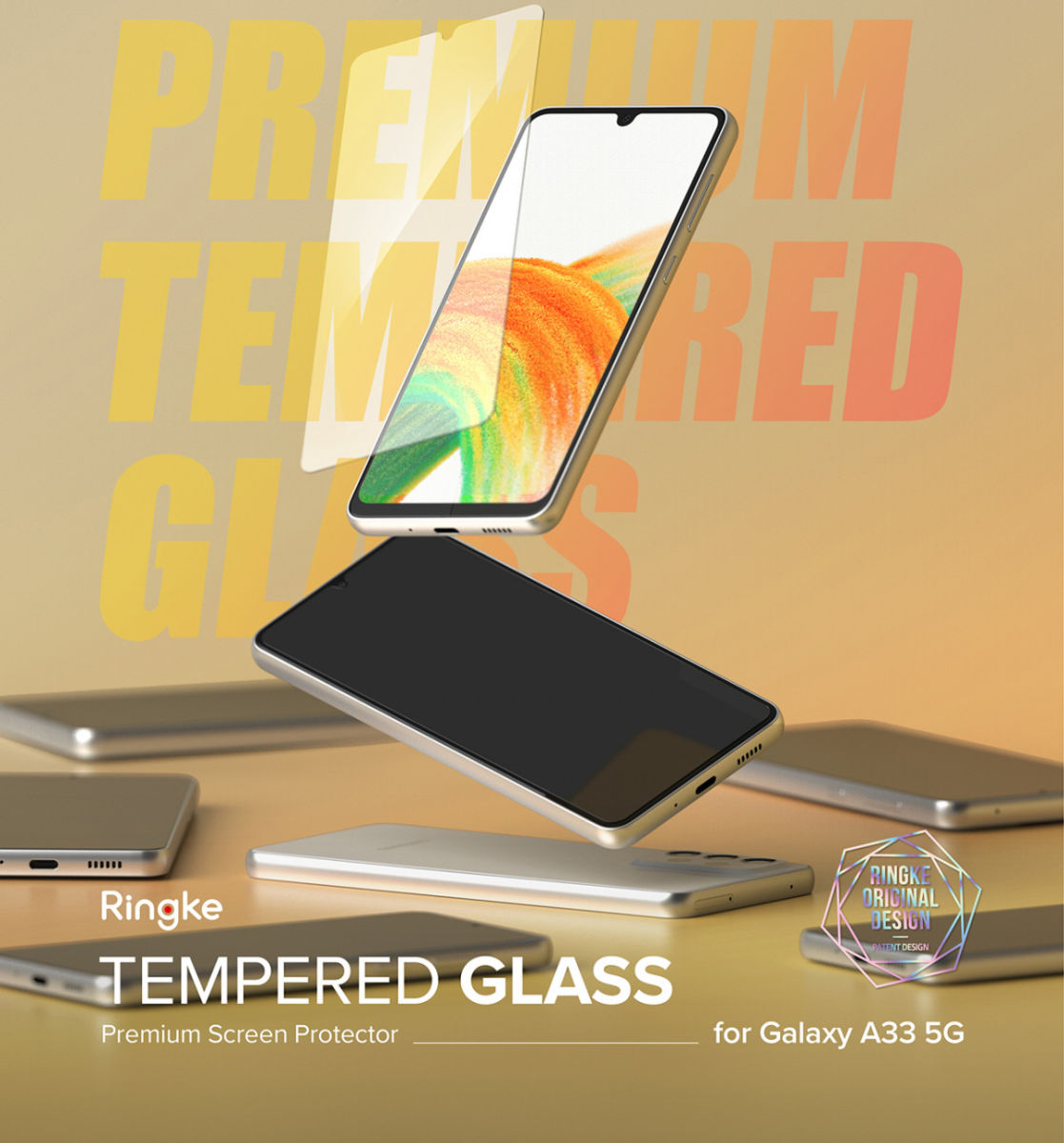 Ringke Samsung Galaxy A33 Screen Protector met Jig [2-Pack] afbeelding 13