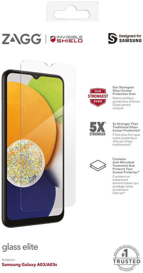 InvisibleShield Glass Elite Samsung Galaxy A03 / A03s Screen Protector afbeelding 2