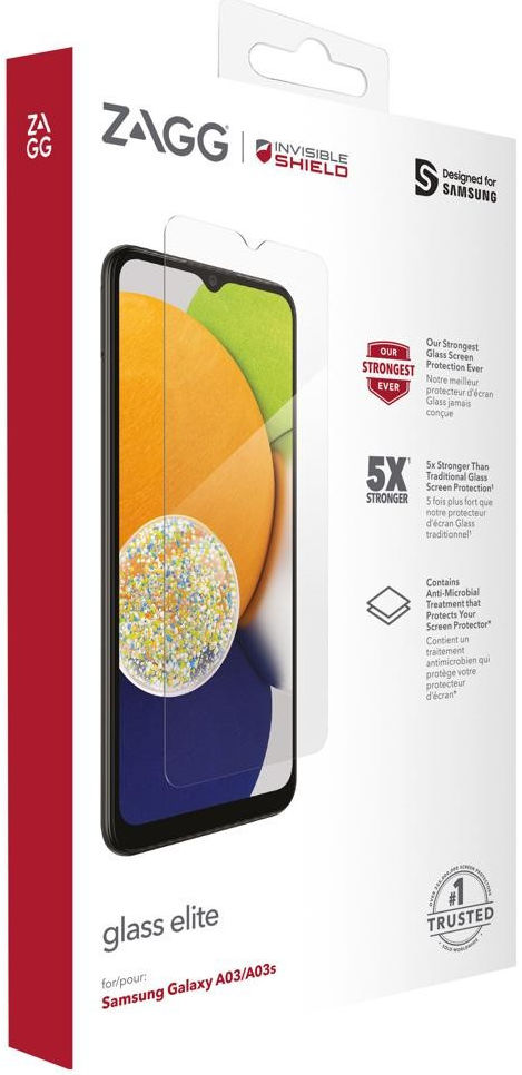 InvisibleShield Glass Elite Samsung Galaxy A03 / A03s Screen Protector afbeelding 3