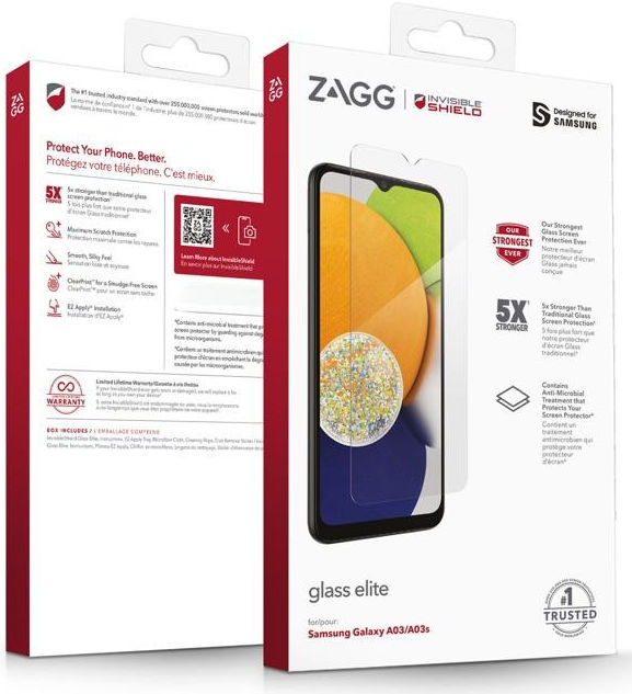 InvisibleShield Glass Elite Samsung Galaxy A03 / A03s Screen Protector afbeelding 4