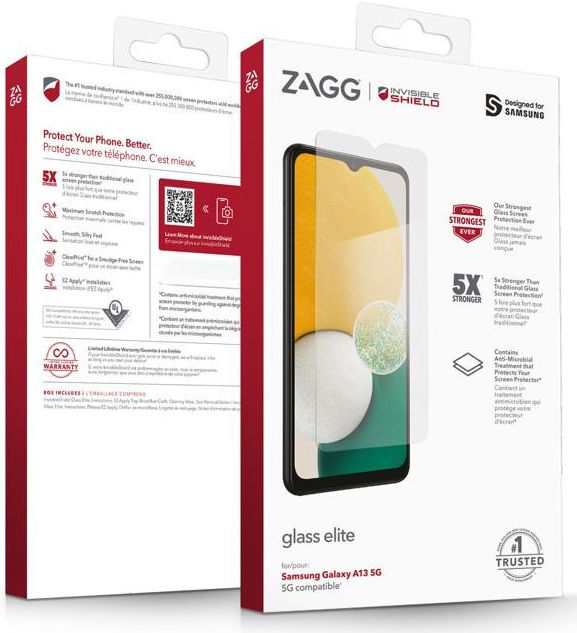 InvisibleShield Glass Elite Samsung Galaxy A13 5G Screen Protector afbeelding 4