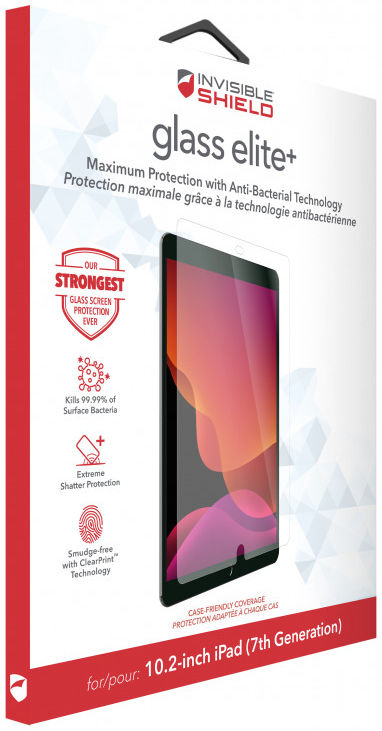 InvisibleShield Glass Elite+ iPad 10.2 Screen Protector Tempered Glass afbeelding 3