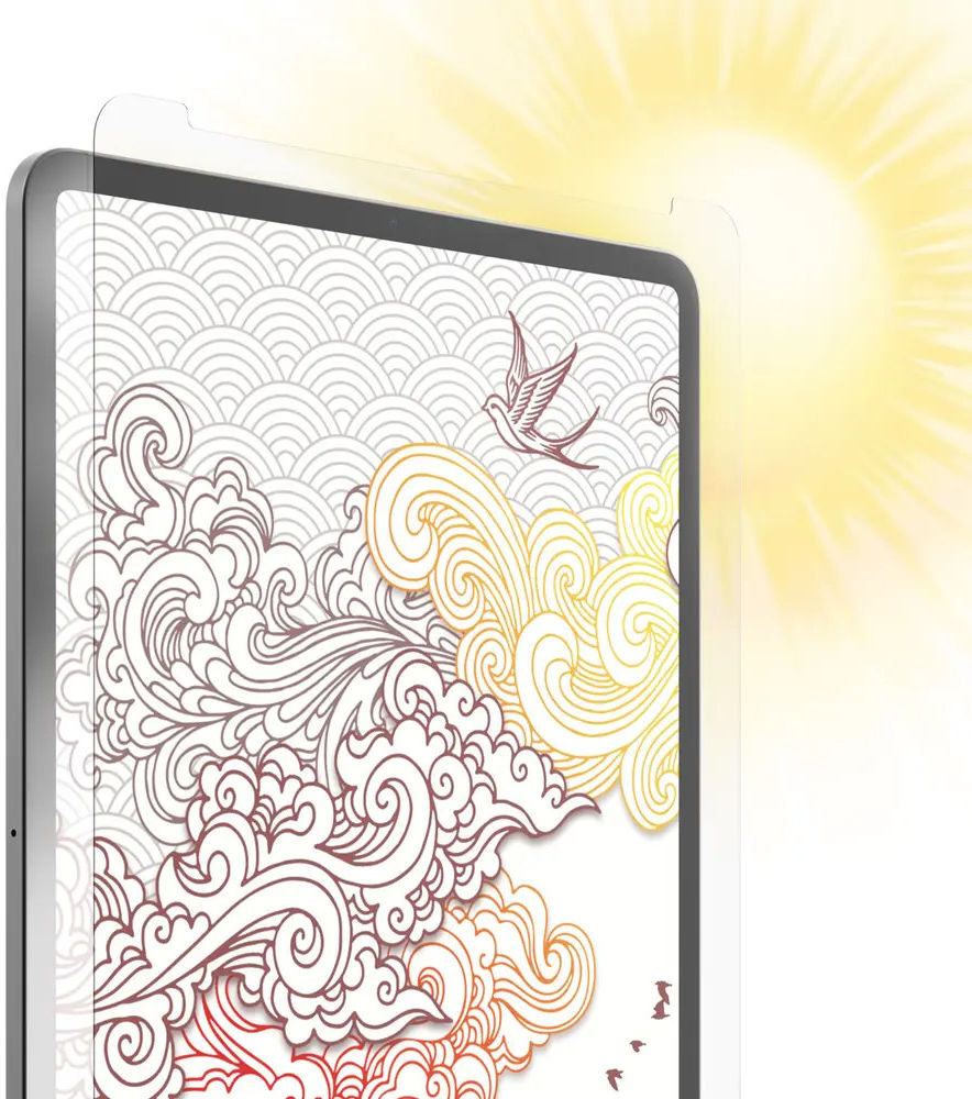 InvisibleShield Fusion+ Canvas Apple iPad Pro 12.9 Screen Protector afbeelding 3