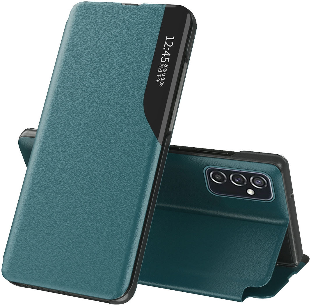 Samsung Galaxy A33 Hoesje Book Case met Side Display Groen afbeelding 1