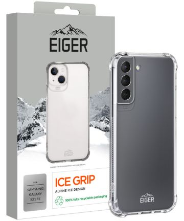 Eiger Ice Grip Series Samsung Galaxy S21 FE Hoesje TPU Transparant Hoesjes