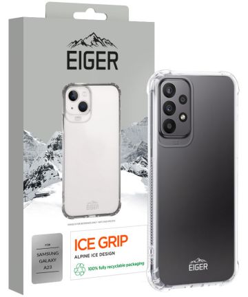 Eiger Ice Grip Series Samsung Galaxy A23 Hoesje Back Cover Transparant Hoesjes