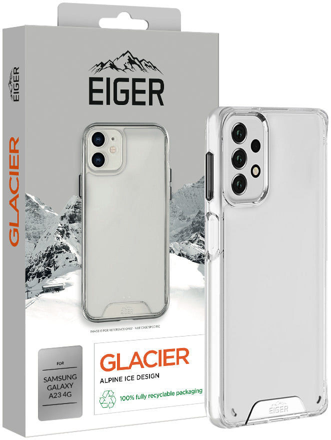 Eiger Glacier Series Samsung Galaxy A23 Hoesje Transparant afbeelding 1