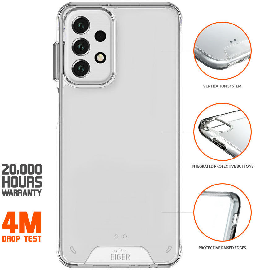 Eiger Glacier Series Samsung Galaxy A23 Hoesje Transparant afbeelding 2