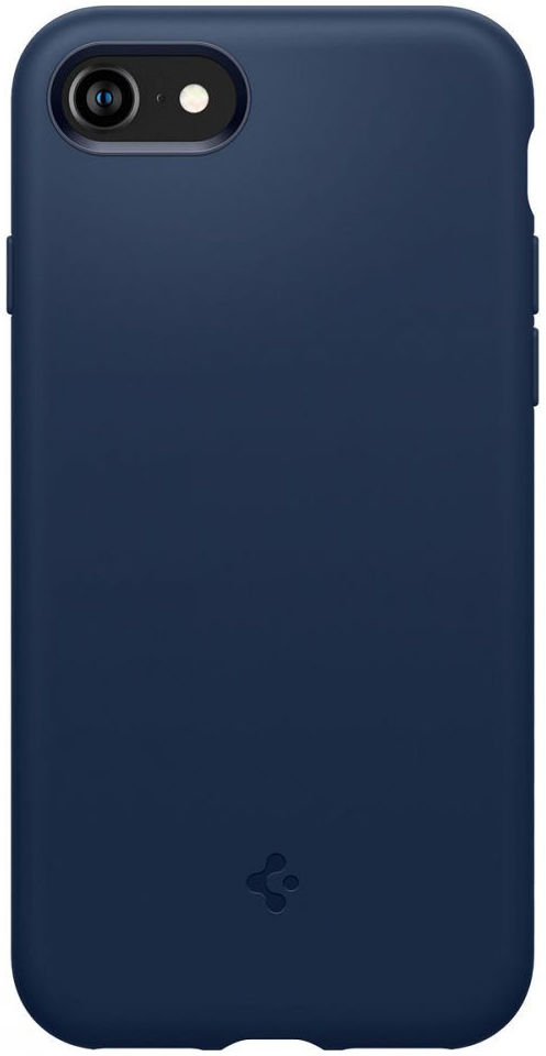 Spigen Silicone Fit iPhone 7/8/SE (2020/2022) Hoesje Back Cover Blauw afbeelding 2
