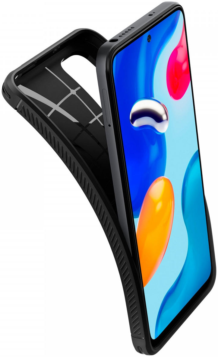 Spigen Rugged Armor Xiaomi Redmi Note 11 / 11S Hoesje Back Cover Zwart afbeelding 3