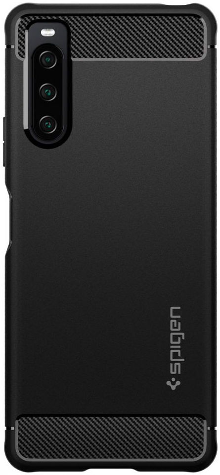 Spigen Rugged Armor Sony Xperia 10 IV Hoesje Back Cover Zwart afbeelding 3