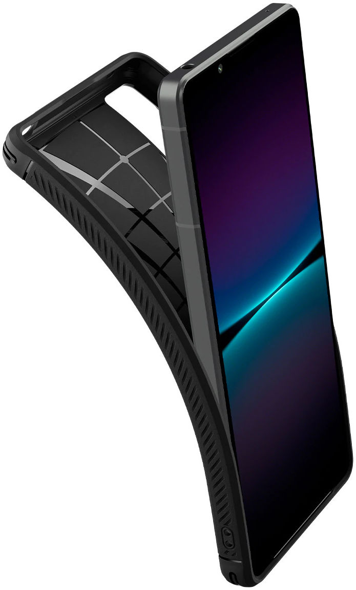 Spigen Rugged Armor Sony Xperia 1 IV Hoesje Back Cover Zwart afbeelding 2