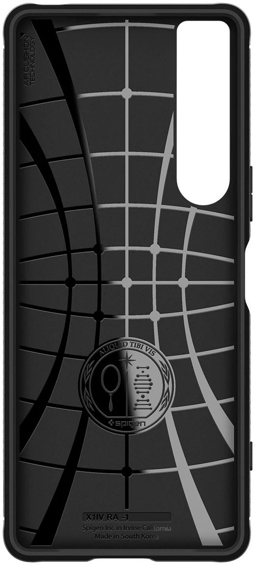 Spigen Rugged Armor Sony Xperia 1 IV Hoesje Back Cover Zwart afbeelding 6
