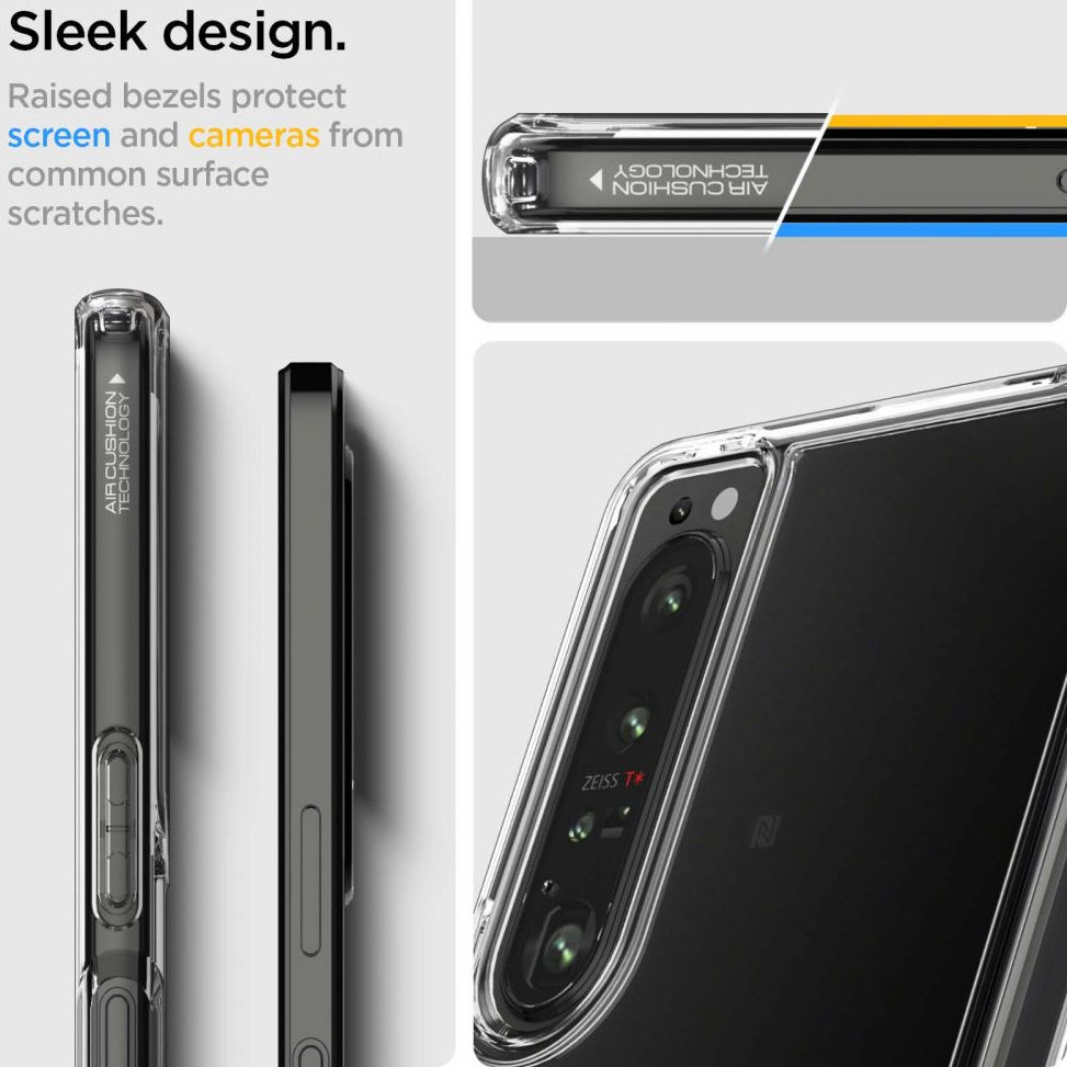 Spigen Ultra Hybrid Sony Xperia 1 IV Hoesje Back Cover Transparant afbeelding 6