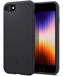 Spigen Silicone Fit iPhone 7/8/SE (2020/2022) Hoesje Back Cover Zwart