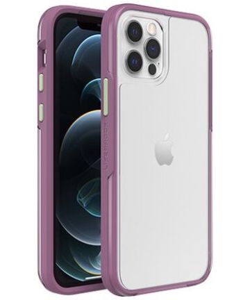 LifeProof See iPhone 12 / 12 Pro Hoesje Back Cover Transparant Paars Hoesjes