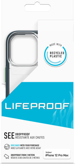 LifeProof See Apple iPhone 12 Pro Max Back Cover Transparant Blauw afbeelding 7