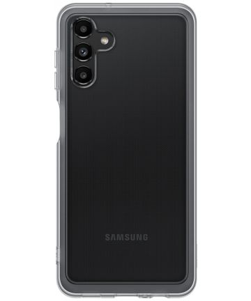 Origineel Samsung Galaxy A13 5G Hoesje Soft Clear Cover Zwart Hoesjes