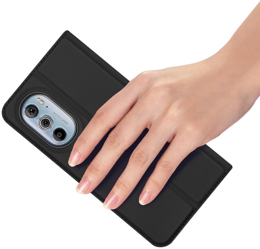 Dux Ducis Skin Pro Motorola Edge 30 Hoesje Portemonnee Book Case Zwart afbeelding 5