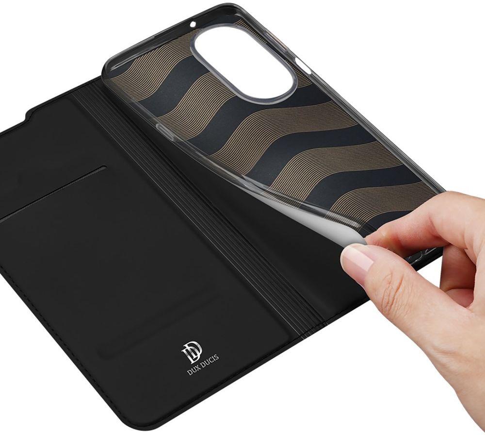 Dux Ducis Skin Pro Motorola Edge 30 Hoesje Portemonnee Book Case Zwart afbeelding 6
