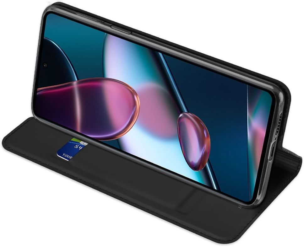 Dux Ducis Skin Pro Motorola Edge 30 Hoesje Portemonnee Book Case Zwart afbeelding 7