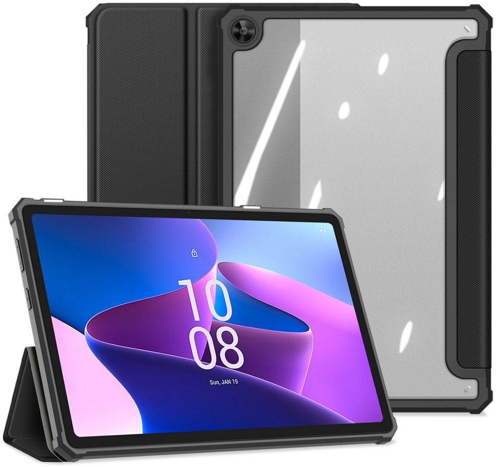 Dux Ducis Toby Lenovo Tab M10 Gen 3 (10.1) Hoes Book Case Zwart afbeelding 1