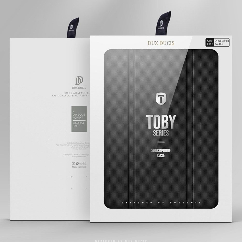 Dux Ducis Toby Lenovo Tab M10 Gen 3 (10.1) Hoes Book Case Zwart afbeelding 11