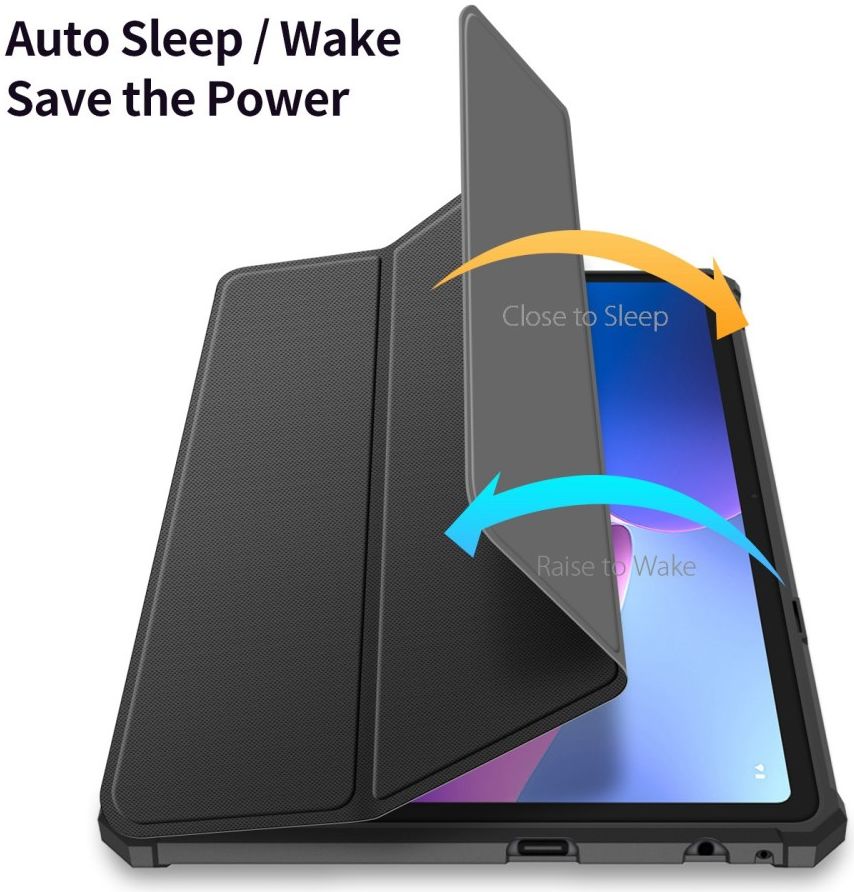 Dux Ducis Toby Lenovo Tab M10 Gen 3 (10.1) Hoes Book Case Zwart afbeelding 3
