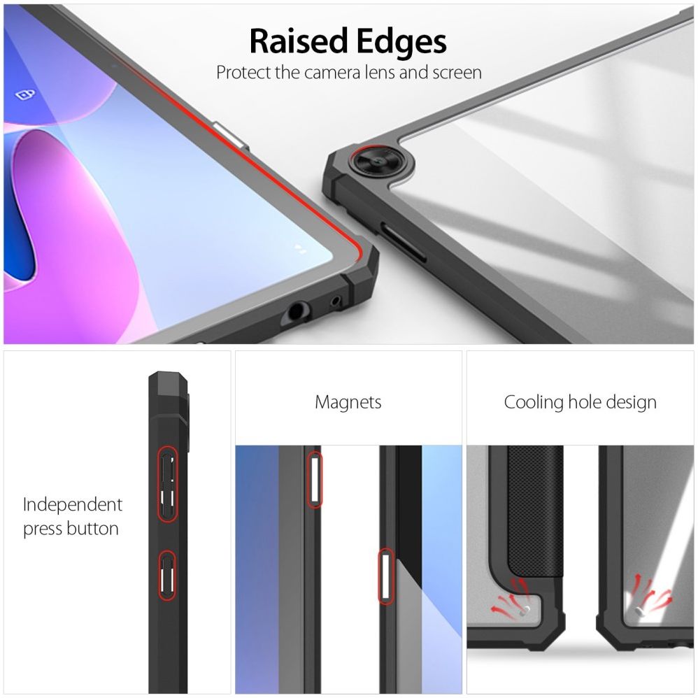 Dux Ducis Toby Lenovo Tab M10 Gen 3 (10.1) Hoes Book Case Zwart afbeelding 4