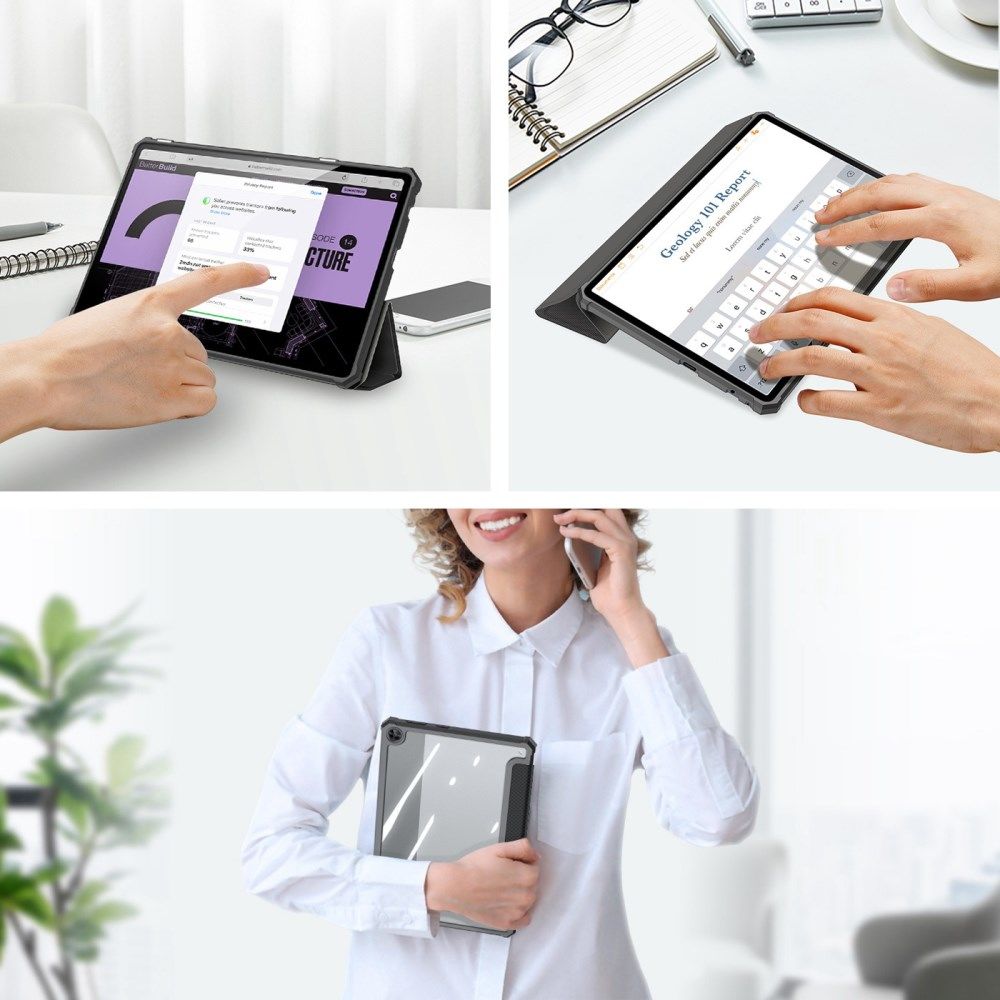 Dux Ducis Toby Lenovo Tab M10 Gen 3 (10.1) Hoes Book Case Zwart afbeelding 6